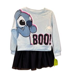 Disney Stitch “Boo!”‎ Halloween Outfit – Toddler Girl size 4 / 5 NWT